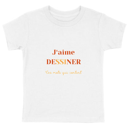 T-shirt Enfant - J'aime Dessiner