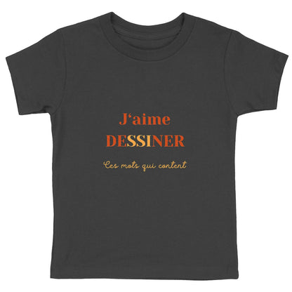 T-shirt Enfant - J'aime Dessiner